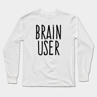 Brain user Long Sleeve T-Shirt